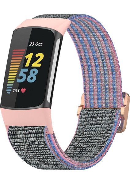 Fitbit Charge 5 Için Naylon Kordonlu Saat Pembe (Yurt Dışından) fiyatları