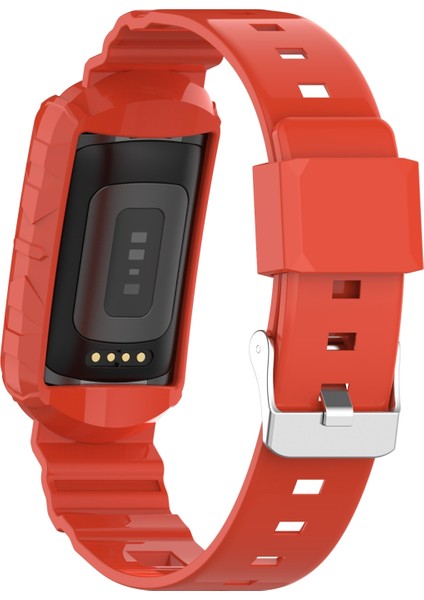 Fitbit Charge 5 Için Silikon Tek Vücut Zırhı Saat Kayışı Portakal (Yurt Dışından) modelleri