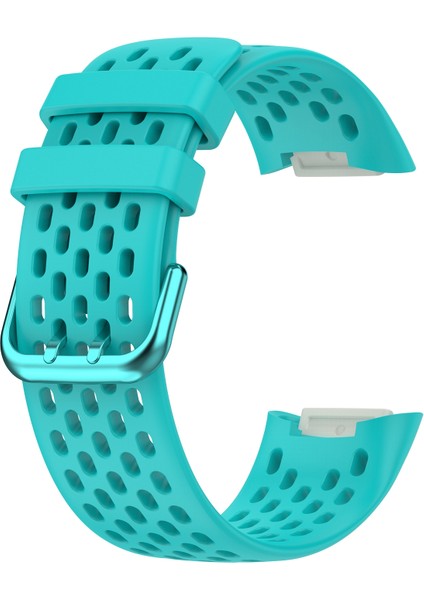 Fitbit Charge 5 Için Monokromatik Silika Jel Nefes Alabilir Kayış Beyaz (Yurt Dışından)