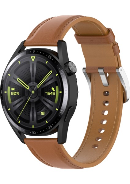 Huami Amazfit Gts 2E / Gts 2 Mini Için Buzağı Dokusu Kordonlu Saat Açık Kahverengi (Yurt Dışından) modelleri