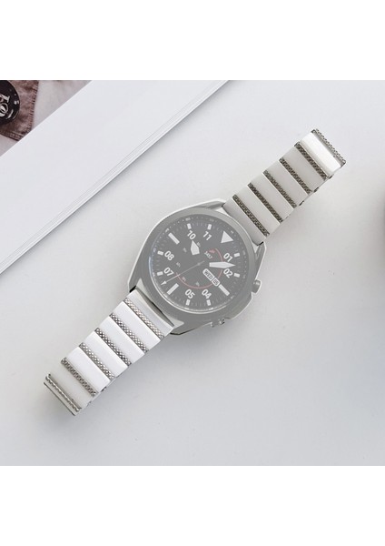20Mm Seramik Çelik Kayış Beyaz Altın (Yurt Dışından)