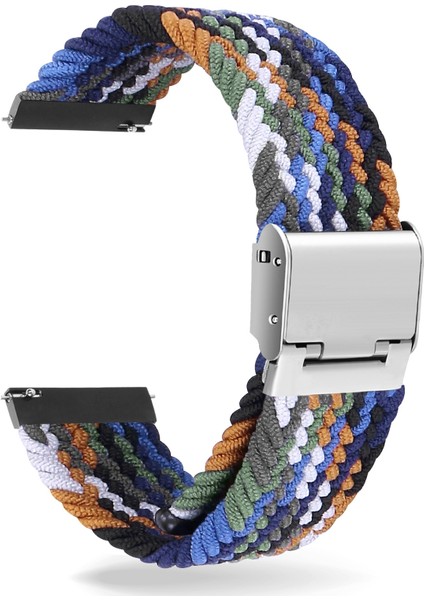 22Mm Evrensel Naylon Kayış Z Siyah Gri (Yurt Dışından)