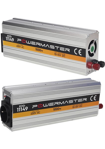 Powermaster PM-11149 12 Volt 1000 Watt Modıfıed Sınus Inverter