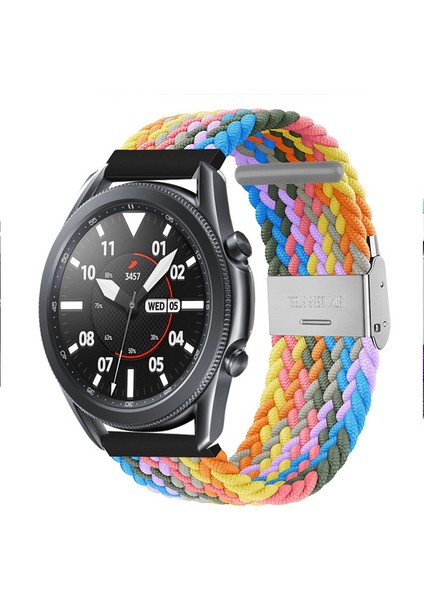 22Mm Evrensel Naylon Kayış Z Siyah Gri (Yurt Dışından)