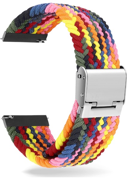 22Mm Evrensel Naylon Kayış Z Siyah Gri (Yurt Dışından)