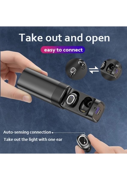 T&g TG909 Tws Mini Çift Kanallı Stereo Bluetooth Kulaklık Siyah