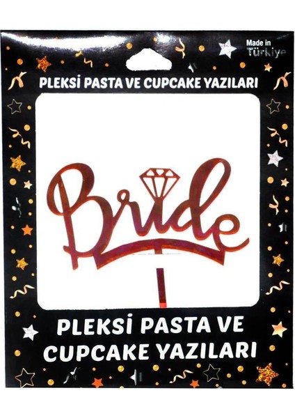 Bride Pleksi Pasta Süsü - Kırmızı