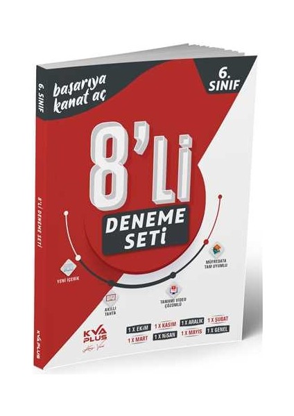 Plus 6.Sınıf 8'li Deneme Seti