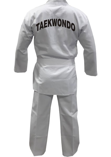 Kişiye Özel Isim Baskılı Taekwondo Elbisesi + Beyaz Kuşak & Tekvando Elbisesi & Taekwondo Dobok Çocuk ve Yetişkin