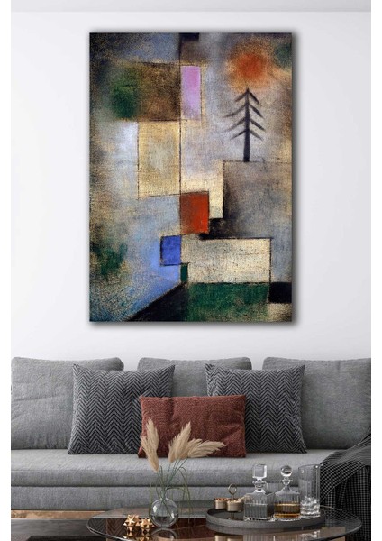 Kucuk Koknar Resmi - Paul Klee Unlu Ressamlar Kanvas Tablo