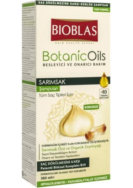 Botanic Oils Sarımsak Özlü Şampuan 360 ml