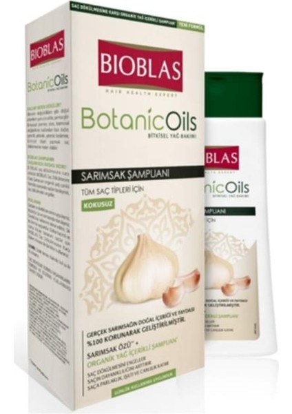 Tüm Saç Tipleri Için Botanic Oils Sarımsak Şampuanı 360 ml