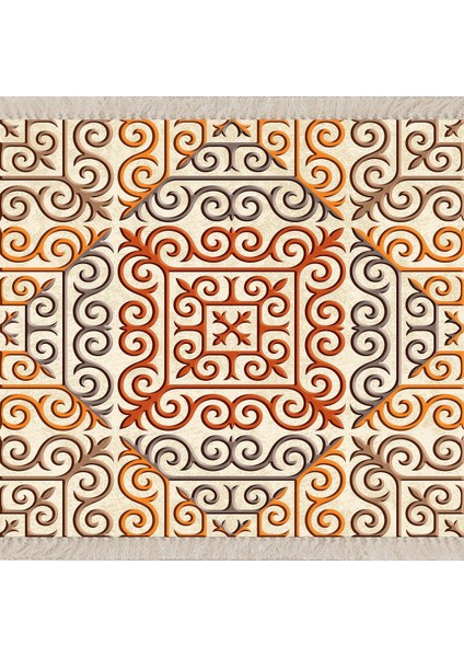 Geometrik Desenli Dijital Baskı Yıkanabilir Kaymaz Taban Etnik Kilim Desen Salon Halı fiyatları