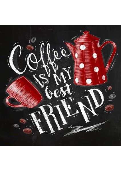 Coffe Best Friend Dijital Baskı Yıkanabilir Kaymaz Taban Leke Tutmaz Mutfak Halısı fiyatları