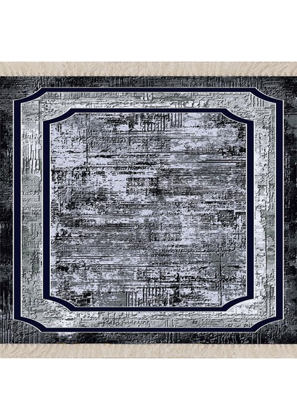 Batik Desenli Siyah Beyaz Dijital Baskı Yıkanabilir Kaymaz Taban Modern Salon Halısı ve Yolluk fiyatları