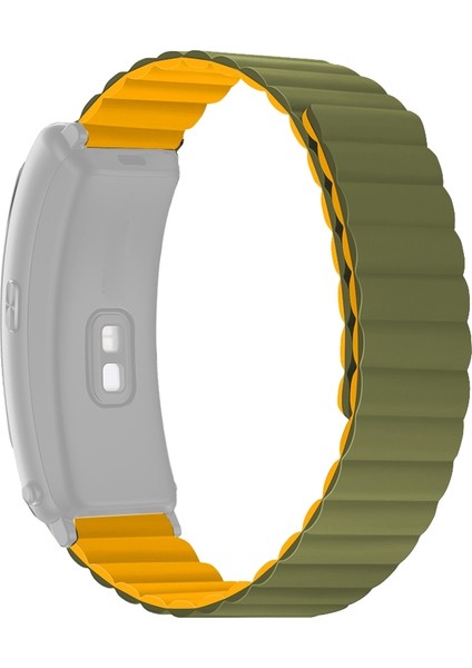 Huawei Band B6 Ordu Yeşil Silikon Manyetik Kordon Band (Yurt Dışından)