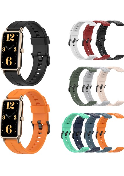 Huawei Watch Fit Mini Yeşil Için Katı Silikon Yumuşak Kayış (Yurt Dışından) fiyatları