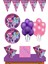 My Little Pony parti Malzemeleri 24 Kişilik My Little Pony Doğum Günü Süsleri Seti Mor Ekonomik 1