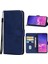 Deri Telefon Kılıfı Samsung Galaxy S10 Lite / A91 (Mavi) (Yurt Dışından) 1