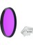 62MM Lensler Için Full Color Düz Renk Purple Mor Efekt Filtre 1