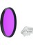 72MM Lensler Için Full Color Düz Renk Purple Mor Efekt Filtre 1