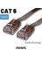 5 Adet CAT6 Yassı Ethernet (Network, LAN) Kablosu, Kahverengi, 50 cm 5