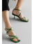 Mio Gusto Valeria Yeşil Renk Kadın Topuklu Sandalet Ayakkabı