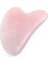 Doğaltaş Kalp Pembe Kuvars Gua Sha Yüz Masaj Taşı 1
