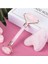 Pembe Kuvars Jade Face Roller ve Pembe Kuvars Kalp Gua Sha Yüz Masaj Taşı Premium Set 1