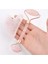 Pembe Kuvars Gua Sha Taşı Masaj Aleti ve Face Roller 2'li Set Özel Kutulu 1