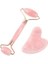 Pembe Kuvars Face Roller-Gua Sha 1