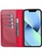 Apple iPhone 13 Pro Max Magic Wallet Kırmızı Deri Telefon Kılıfı 2