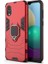 Galaxy A03 Core Için Halkalı Standlı Pc + Tpu Telefon Kılıfı Kırmızı (Yurt Dışından) 3