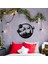 Çerçeveli Noel Baba ve Geyikler Metal Duvar Tablosu - 84X99, Siyah 1