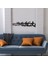 Bereket Duası Metal Duvar Tablosu - 13X49, Siyah 1