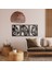 Kelebekler Üçlü Metal Duvar Tablosu - 57X130, Siyah 1