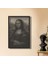 Mona Lisa Illüzyon Metal Duvar Tablosu - 67X99, Siyah 1
