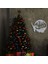 Geyik ve Noel Baba Metal Duvar Tablosu - 87X99, Beyaz 1