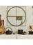 Altın Oran Metal Duvar Saati - 49X49, Altın Sarısı 1