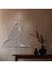 Piramit Illüzyon Metal Duvar Tablosu - 40X69, Beyaz 1