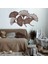 Gingko Yaprakları Metal Duvar Tablosu - 29X49, Bakır 1