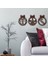 Yılbaşı Süsleri Üçlü Set Duvar Tablosu - 49X130, Bakır 1