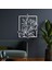 Zambak Metal Duvar Tablosu - 85X99, Beyaz 1