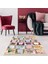 Kırkyama Patchwork Desenli Etnik Dijital Baskı Yıkanabilir Kaymaz Taban Salon Halı ve Yollu 1