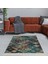Kilim Desenli Etnik Dijital Baskı Yıkanabilir Kaymaz Taban Eskitme Salon Halı ve Yolluk 1