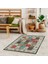 Kırkyama Patchwork Desenli Etnik Dijital Baskı Yıkanabilir Kaymaz Taban Salon Halı ve Yollu 1
