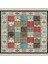 Kırkyama Patchwork Desenli Etnik Dijital Baskı Yıkanabilir Kaymaz Taban Salon Halı ve Yollu 2