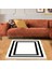 Geometrik Desenli Dijital Baskı Yıkanabilir Kaymaz Taban Etnik Kilim Desen Salon Halı 1