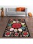 Jüt Hasır Kilim Görünümlü Dijital Baskılı Kaymaz Taban Yıkanabilir Modern Salon Halısı ve Yolluk 1