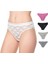 0725 Safir 6'lı Paket Dantelli Elastan Bayan Bikini Külot 1